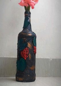 Hand Painted Decorative Bottle Vase