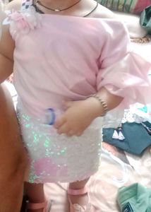 Pink Sequin Party Dress