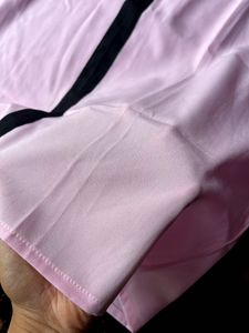 Cute bow pink top