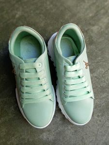 Mint Green Casual Sneakers