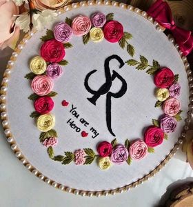 Couple Initial Hoop ✨