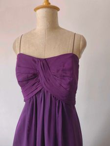 Purple Chiffon Gown