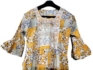Floral sequin work Kurti – Preloved & Pretty!