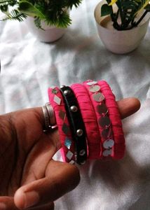 Pink Bangle Set