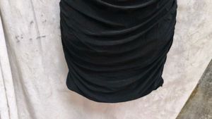 DAMM GORGEOUS BLACK RUCHED BODYCON