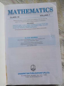 R.D. Sharma Mathematics Class XI