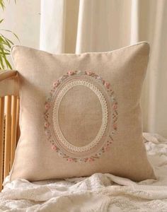 Hand Embroidered Cushion Cover
