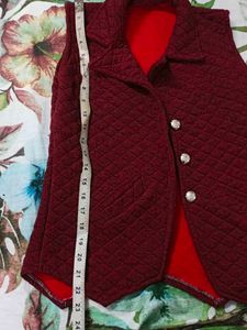 Red Quilted Vest