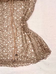 Tube Top With Net Details