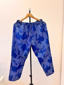 Blue Floral Print Cord Set