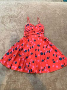 H&amp;M Taylor Swift Red Polka Dot Mini Dress