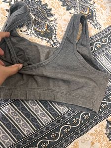 Grey Sports Bra