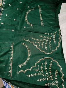 Combo Of Bottle Green Sarees