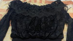 Black Off Shoulder Top