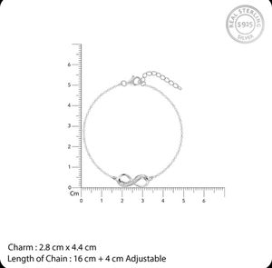Giva 925 Real Silver Infinity Bracelet