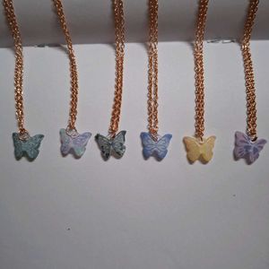 🌈✨ Multicolor Butterfly Chain – ₹50 Only!