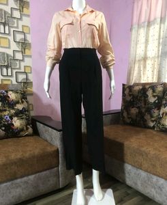 Black high waist trouser