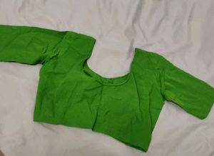 Light Green Blouse With Short Sleeves For Women 💚