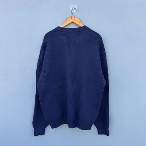 Navy Blue Knit Pullover