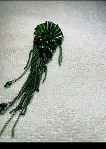 Dark Green Earrings