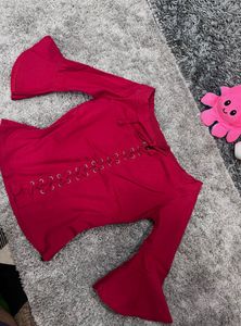 Red Corset Style Top