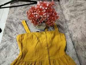 Mustard Yellow Midi Dress