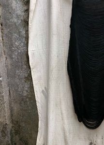 19296. Elegant Black Fringe Dress