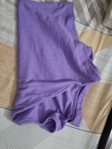 Lavender Ribbed Knit Top