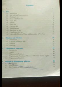 Maths Mathematics 1 Puc Ncert Textbook Class 11 1s
