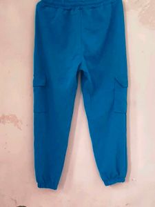 Blue Cargo  Joggers With Beautiful Tank Top