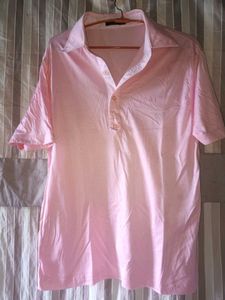 Pink Polo Shirt - Size L