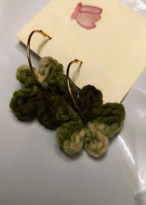 Pair Of Handmade Crochet 🧶 Earrings &amp; Clips