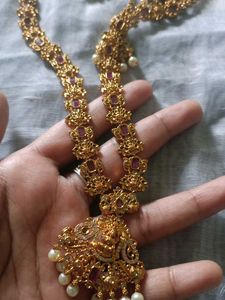Vintage Gold-Tone Necklace, Earrings &amp; Tikka Set
