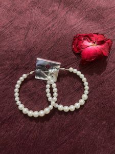 Pearl Hoop Earrings