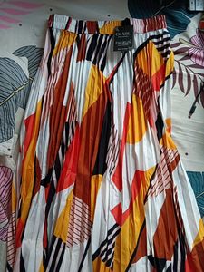 Colorful Pleated Skirt