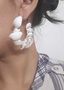 SEASHELL PEARL EARRINGS