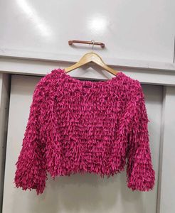 Pre-winter Fashion Tassel Crop Top
