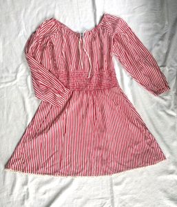 LA Loft Off Shoulder Stripped Skater Dress