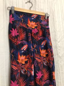 Blue Printed Leggings