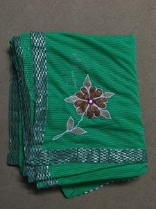 Light Weight Jaipur Saree With Glittering Border