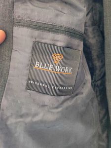 Gray Striped Suit Blazer