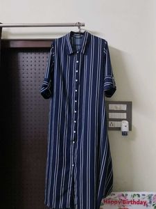 Striped Shirt Dress