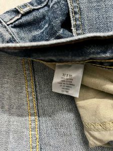 OLD NAVY DENIM BLUE RELAXED BOOTCUT JEANS 32