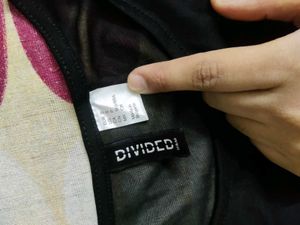 H&amp;M Grey Net Top