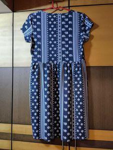 Cute Blue Patterned Dress