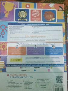 Oswaal Class 12th Physics Sample Question Book