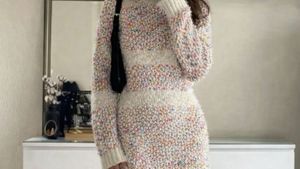 Colorful Knit Pullover Sweater