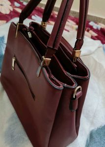 Maroon Handbag