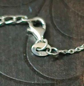 925 pure silver hallmarked Heart Pendant chain