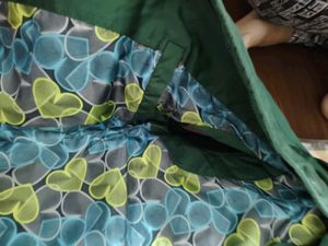 Green Hooded Half Jacket